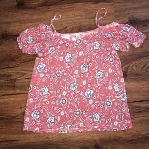 Open shoulder tank top